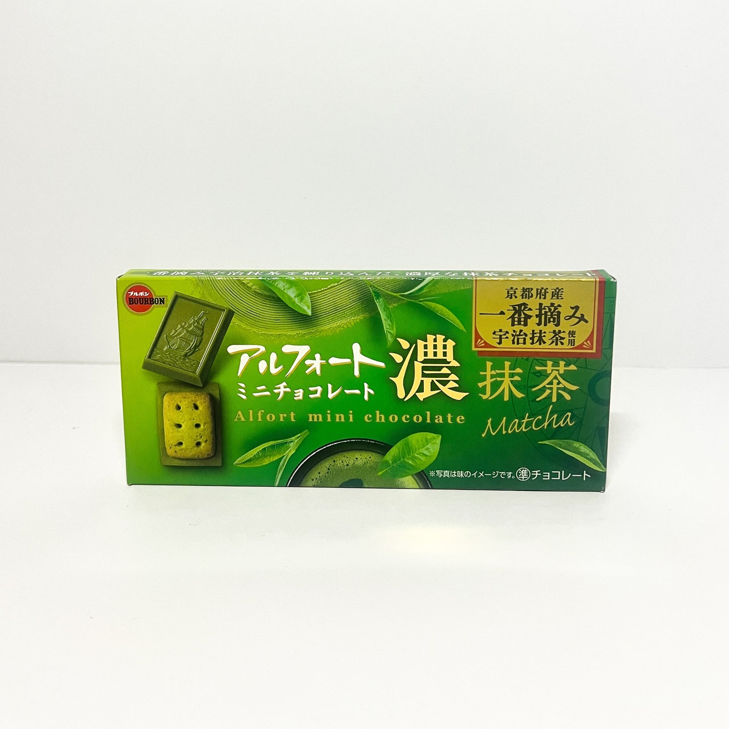 Bourbon Alfort Mini Chocolate Dark Uji Matcha